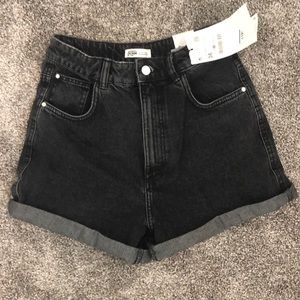 NWT Zara Mom fit denim shorts